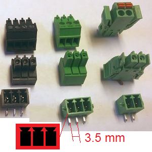 Std pluggable terminal block 3.5 partitioned